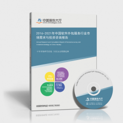 2016-2021年中國軟件外包服務(wù)行業(yè)市場需求與投資咨詢報告